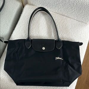 Longchamp Le Pliage Black Tote